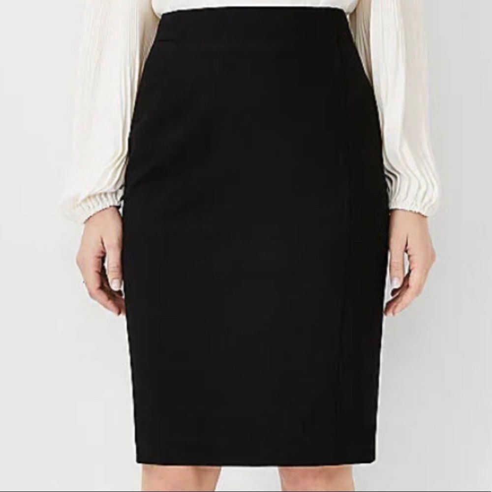 Vintage Skirt 90s ESCADA Skirt Black Wool Knee Length Size Small 36 Size 4